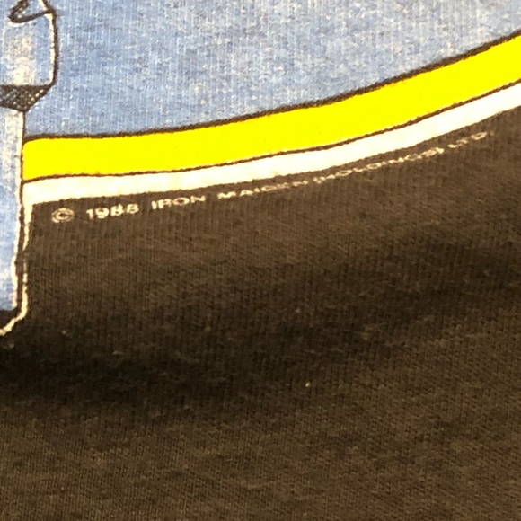 1988 IRON MAIDEN “Play with Madness” SIZE MED 18” PTP- MADE IN USA 🇺🇸 - Picture 6 of 8